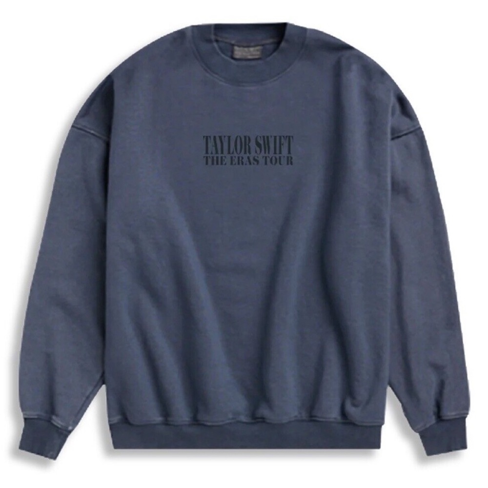 Taylor Swift The Eras Tour Official Blue Crewneck — ALL DATES